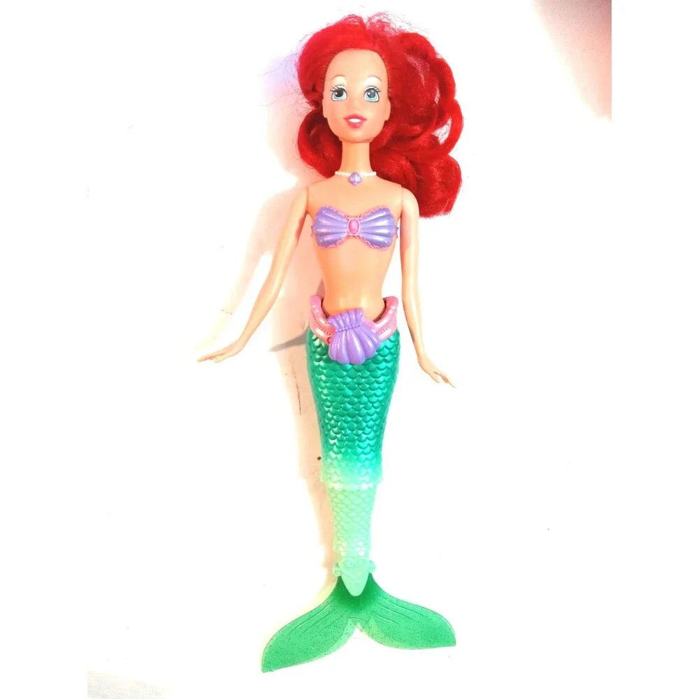 Disney Mattel Ariel Little Mermaid Barbie Doll Swimming Action, Moving 2010 Rare